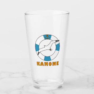 Gaviota y anillo de nado azul claro