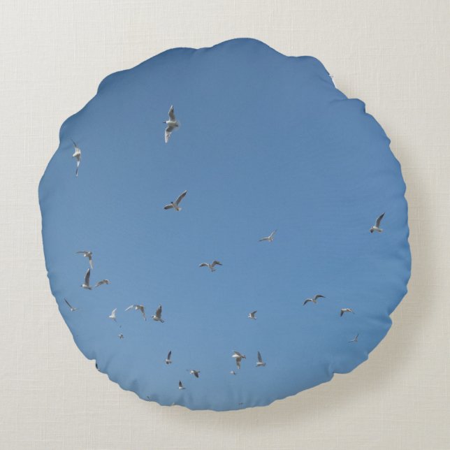 Gaviotas voladoras redondeadas a almohada (Reverso)