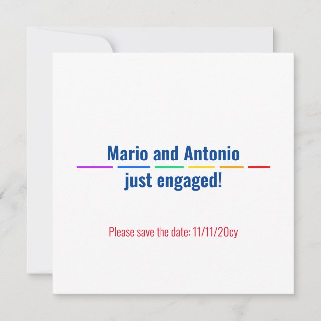 Gay comprometido (Anverso)