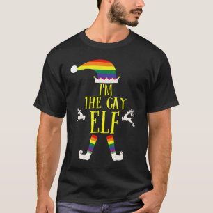 Gay divertido de la camiseta del navidad LGBT del