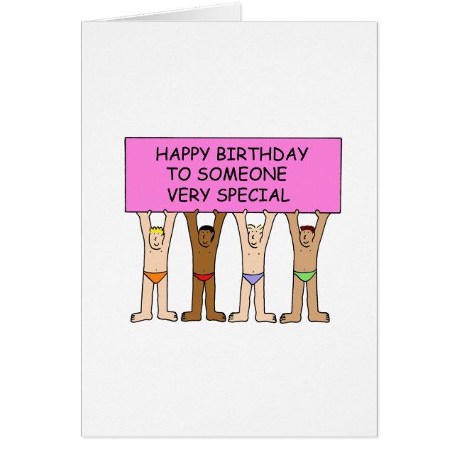 Gay Feliz cumpleaños a alguien especial (Frente)