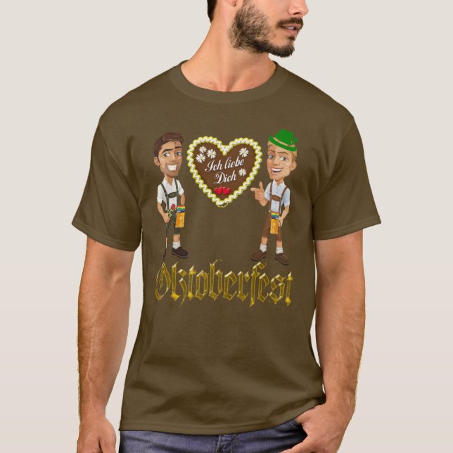 Gay LGBTQIA+ Camiseta Oktoberfest (Anverso)