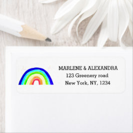 Gay Rainbow LGBT Etiquetas del Orgullo Lesbiano