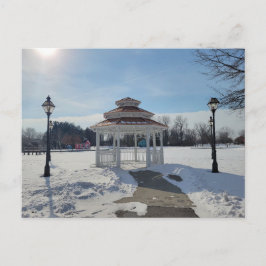 Gazebo de invierno Taylor Michigan Tarjeta postal
