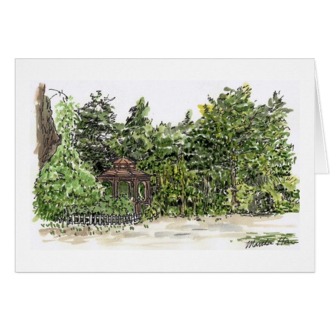 Gazebo en las tarjetas de la península de Long Bea (Anverso (Horizontal))