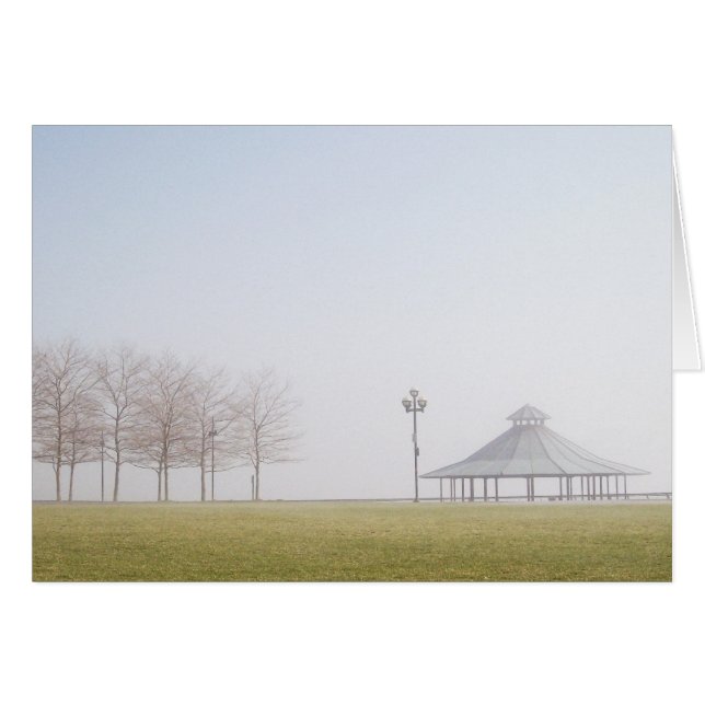 Gazebo en un día de invierno polvoriento (Anverso (Horizontal))