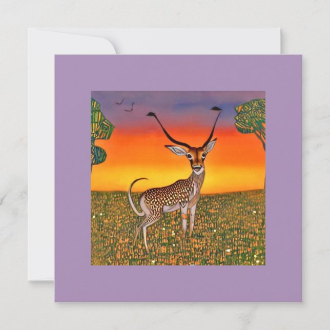  Gazelle au crépuscule (Anverso)