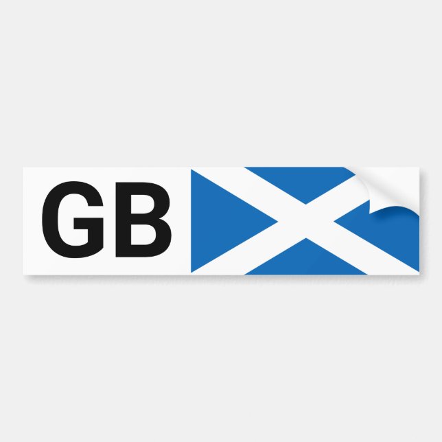 GB Pegatina de coches Reino Unido y Escocia viajan (Frente)