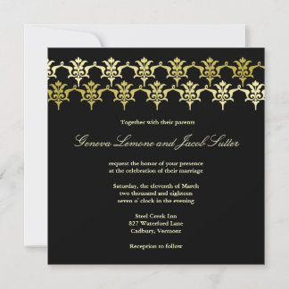 GC| Elegante invitación a la boda de la unidad de 