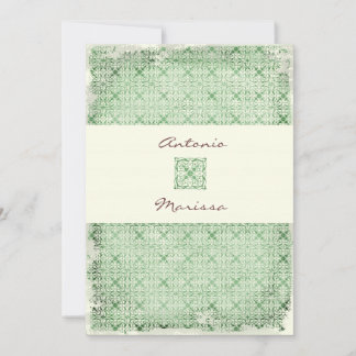 GC| INVITACIÓN VERDE ELEGANTE VINTAGE