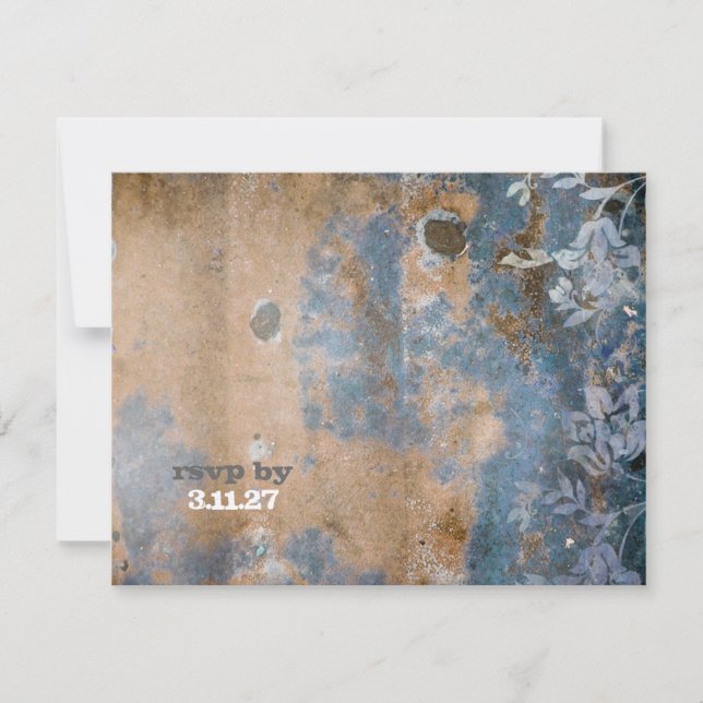 GC | Lujosamente Rústico RSVP | Metálico Dorado (Anverso)