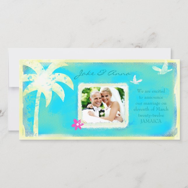 GC | Paraíso encontrado Invitación Boda (Anverso)