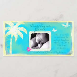 GC | Paraíso encontrado Invitación de niña bebé