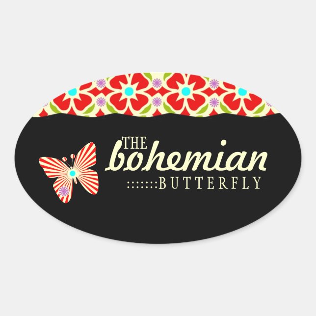 GC | Pegatinas de mariposas bohemias (Anverso)