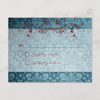 GC | RSVP de color turquesa y rojo