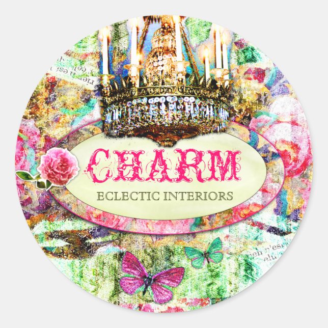 GC Shabby Vintage Charm Pegatinas (Anverso)