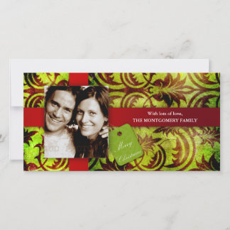 GC | Tarjeta de navidad de papel de escritorio roj