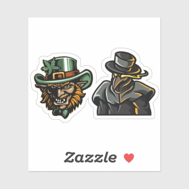 Gcm U Personas pegatinas (Hoja)