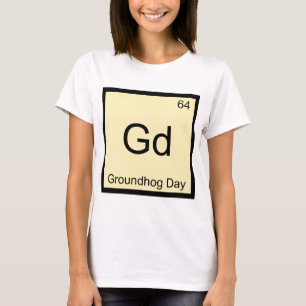 Gd - camiseta del símbolo del elemento de la