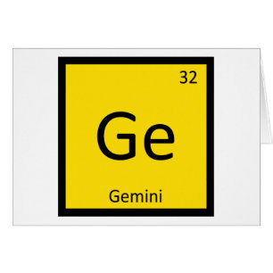 Ge - signo zodiacal Géminis Química Tabla Periódic