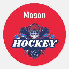 Gear de hockey pegatina - Personalizado -Añadir no