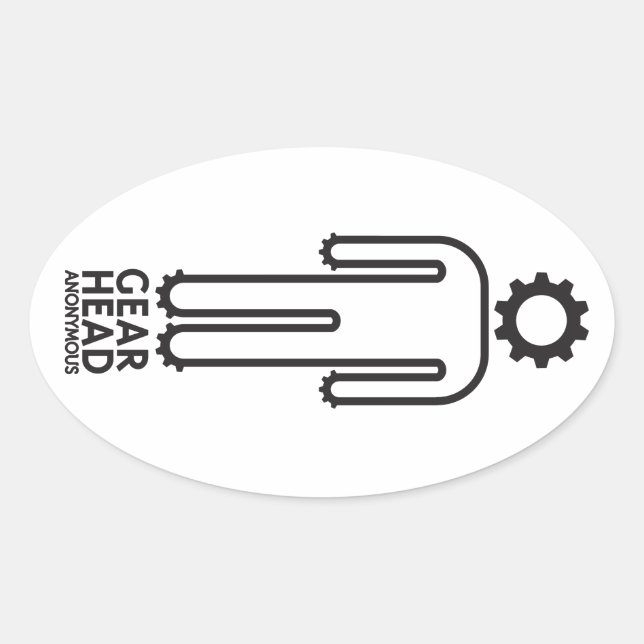 Gear Head Anonymous Pegatina (Anverso)