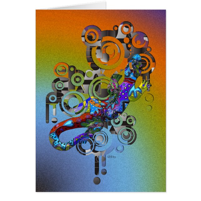 Gecko abstracto (Frente)