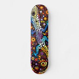 Gecko - Estilo aborigen - Cubierta para skateboard