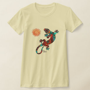 Gecko Lizard Y Camiseta Sun