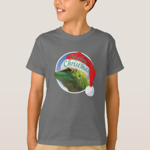 Gecko navidades - Camiseta básica de las manos de