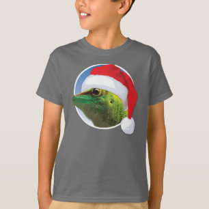 Gecko navidades - Camiseta básica de las manos de