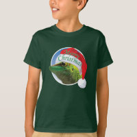 Gecko navidades - Camiseta básica de las manos de