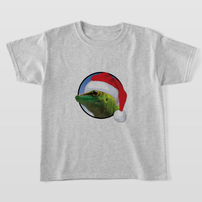 Gecko navidades - Camiseta básica para niños (Distribución)