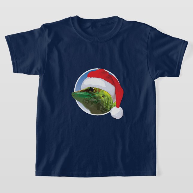Gecko navidades - Camiseta básica para niños (Distribución)