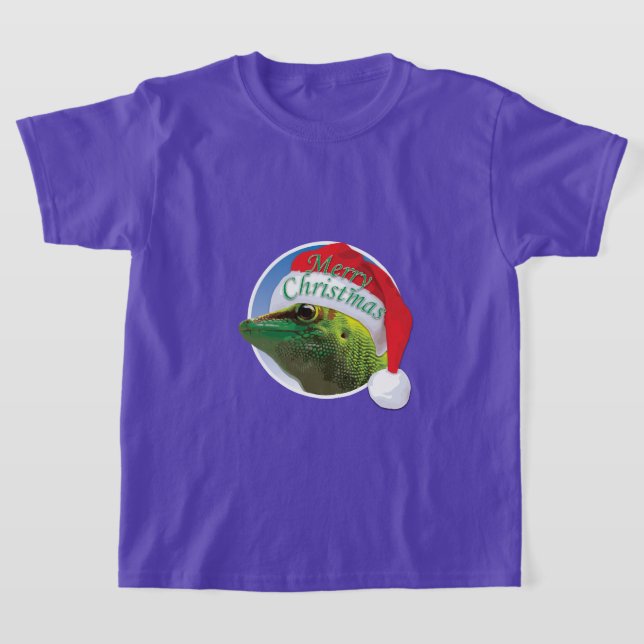 Gecko navidades - Camiseta básica para niños (Distribución)