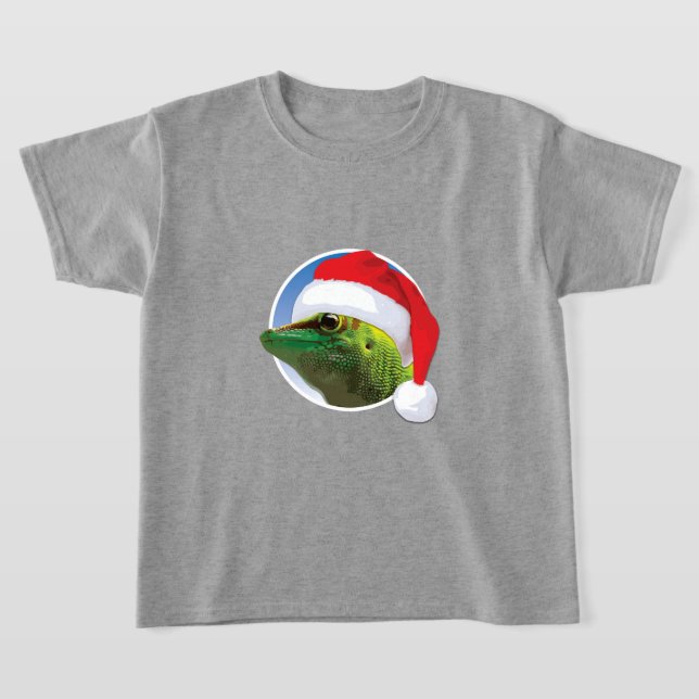 Gecko navidades - Camiseta básica para niños (Distribución)