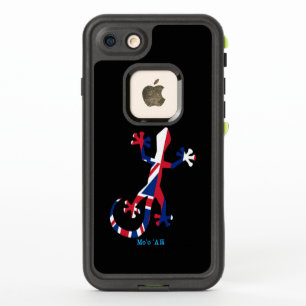 Gecko Silhouette como bandera de Hawaii