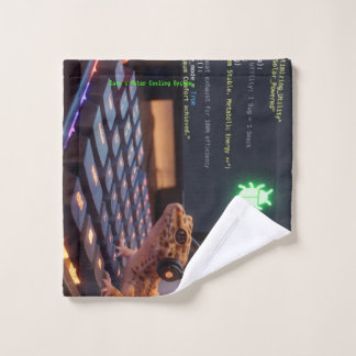 GeckoDev // Toalla de programador cyberpunk person