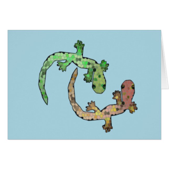 Geckos del mosaico (Anverso (Horizontal))