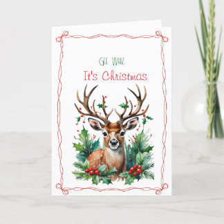 Gee Whiz es la tarjeta de vacaciones doblada a los