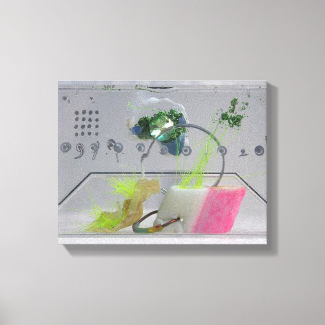 Geek Gem K7 1986 Lienzo de medios mixtos (Anverso)