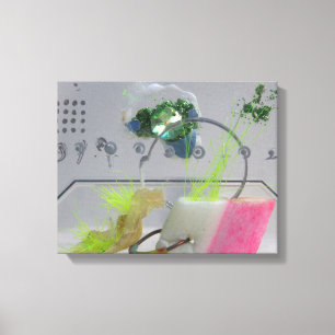 Geek Gem K7 1986 Lienzo de medios mixtos