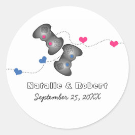 Geeky Gamers Bodas Pegatinas