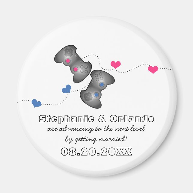 Geeky Gamers Guardar el imán de fecha (Frente)