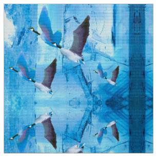 Geese azul en tela de hielo