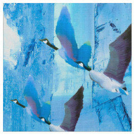 Geese azul en tela de hielo