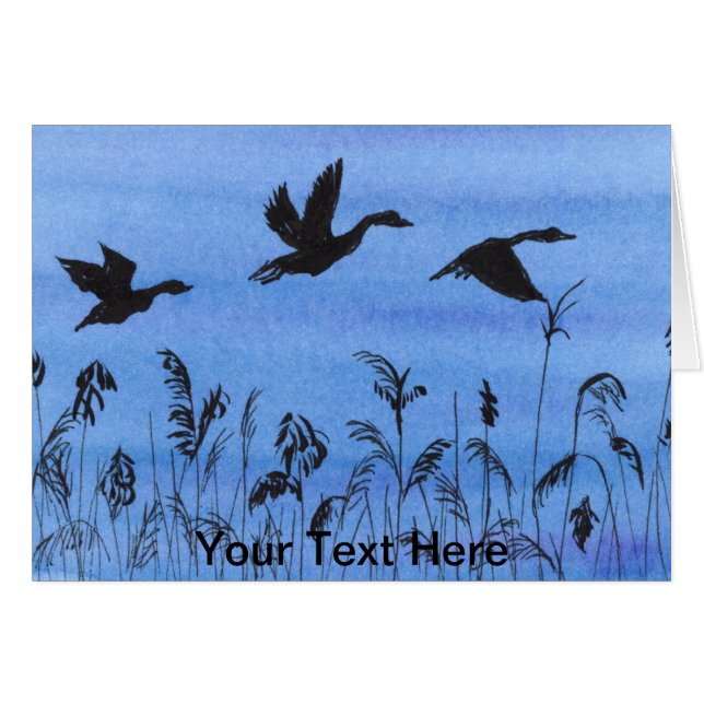 Geese en vuelo (Anverso (Horizontal))