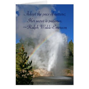 Géiser arcoiris Yellowstone con famosa cita de Eme