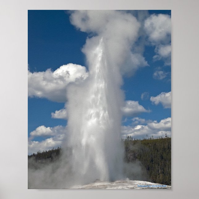 Géiser Old Faithful - Impresión de Arte (Frente)