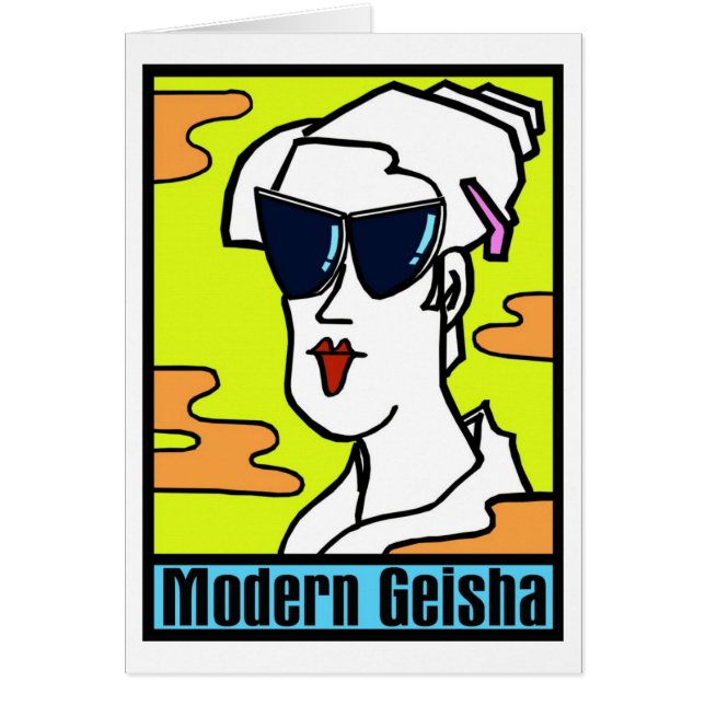 Geisha-Card moderna (Frente)